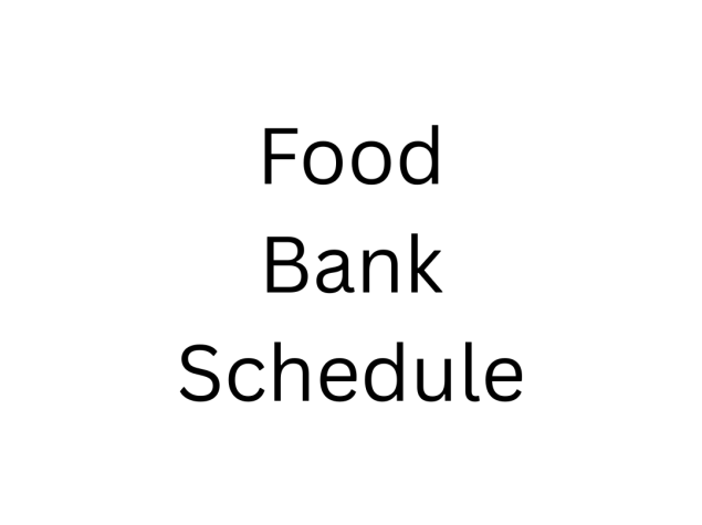 Food Bank Schedule